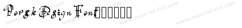 Porsche Design Font字体转换